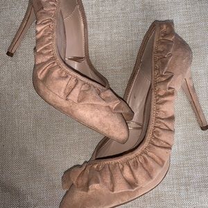 Bc generation nude suede Heels, Super Cute!
